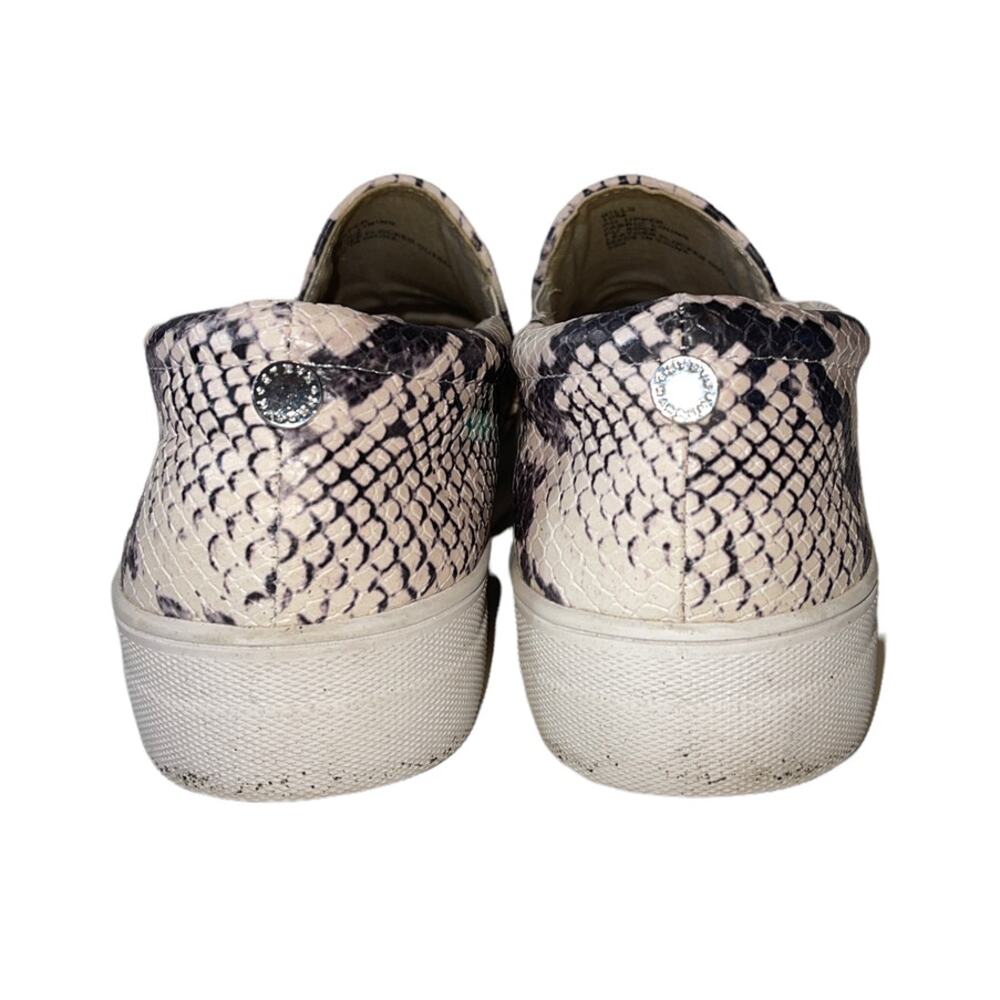 Steve Madden Gills Slip On Platform Snakeskin Beige Sneaker Size 10 - Picture 5 of 10